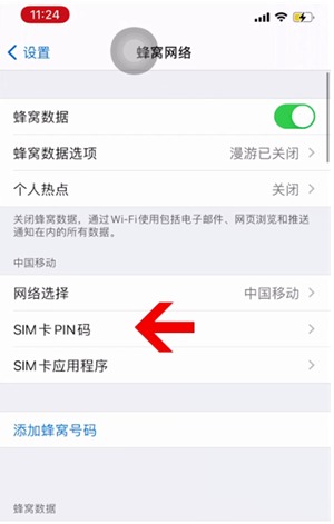 靖江苹果14维修网分享如何给iPhone14的SIM卡设置密码 