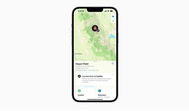 靖江苹果14维修分享iPhone14系列中 FindMy功能通过卫星分享位置方法教程 