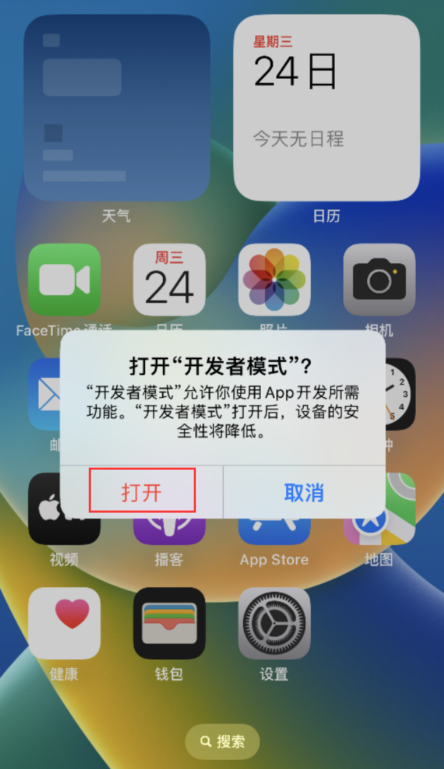 靖江苹果手机维修分享如何打开开发者模式 