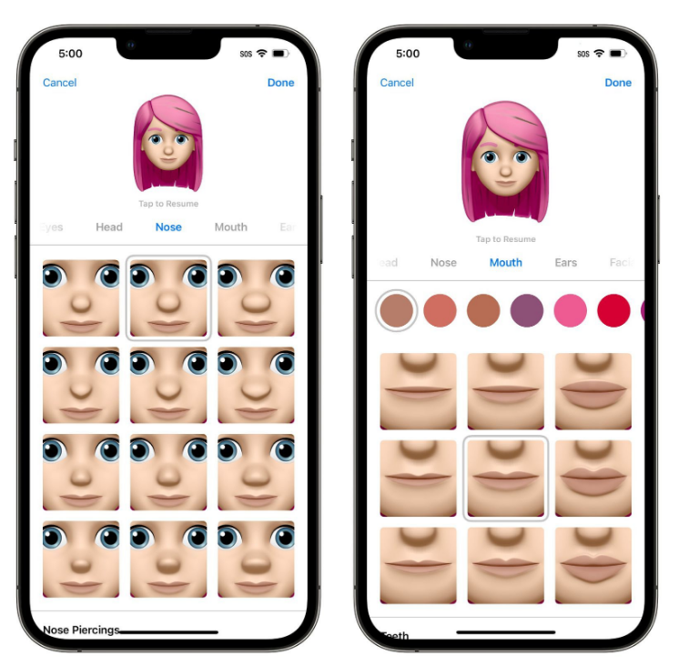 靖江苹果手机维修分享​iOS 16中的拟我表情有了哪些变化和升级 