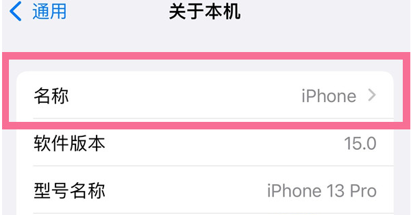 靖江苹果13维修分享iPhone 13热点名字设置教程 